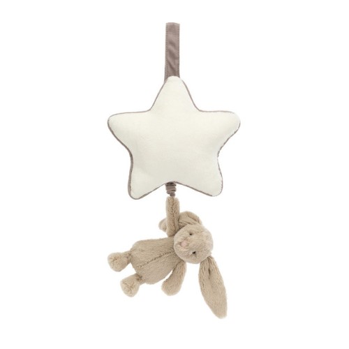 Jellycat Musical Pull - Bashful Beige Bunny Star (New)