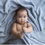 Pom Pom Blanket - Baby Blue