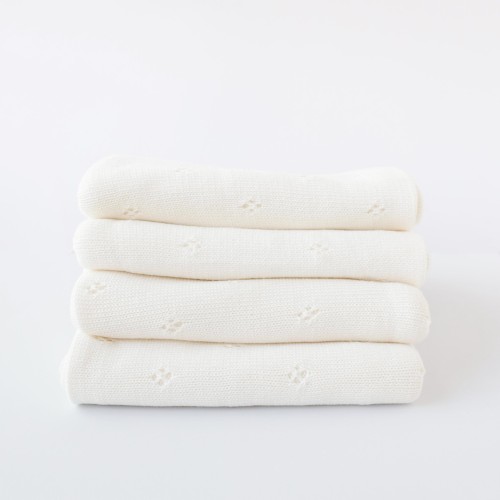 Heirloom Pointelle Blanket - Classic