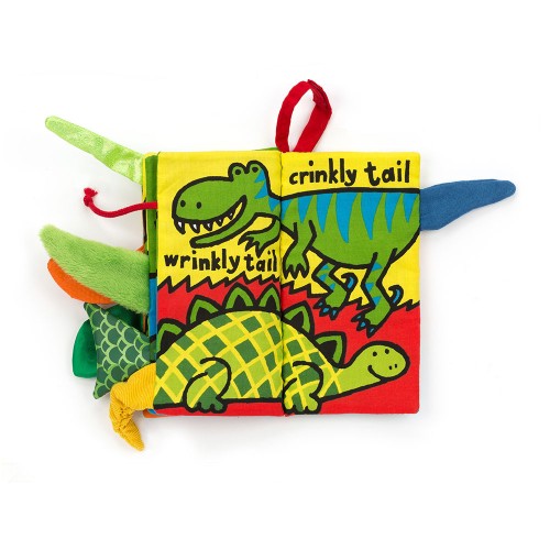 Jellycat Dino Tails Soft Crinkle Book