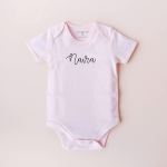 Organic Name Bodysuit (Colours available)
