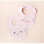 Organic Cotton Bibs (Set of 2) - Baby Bunny