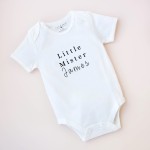 Organic Little Mister Bodysuit (Colours available)