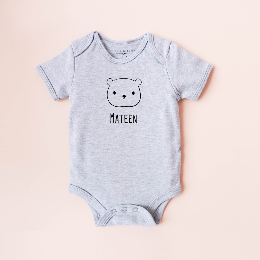 Organic Bear Bodysuit (Colours available)