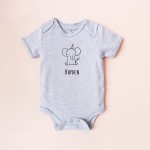 Organic Elephant Bodysuit (Colours available)