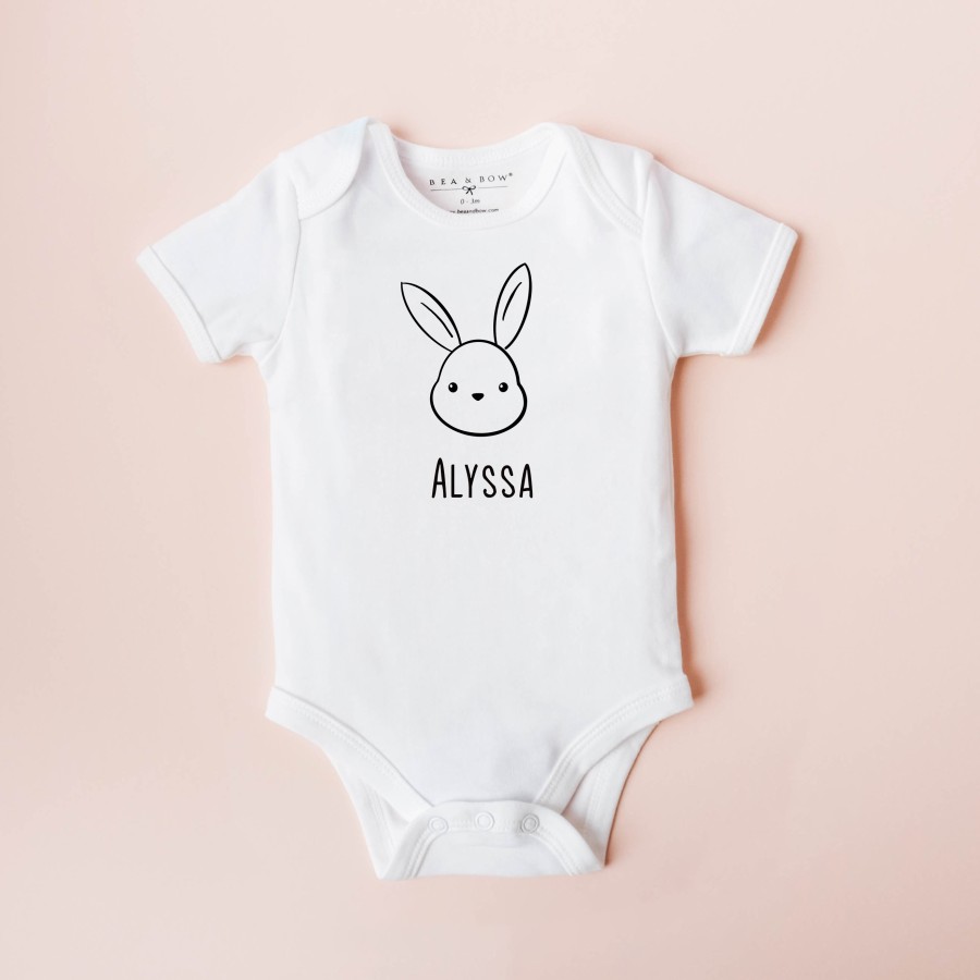 Organic Bunny Bodysuit (Colours available)