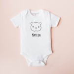 Organic Bear Bodysuit (Colours available)