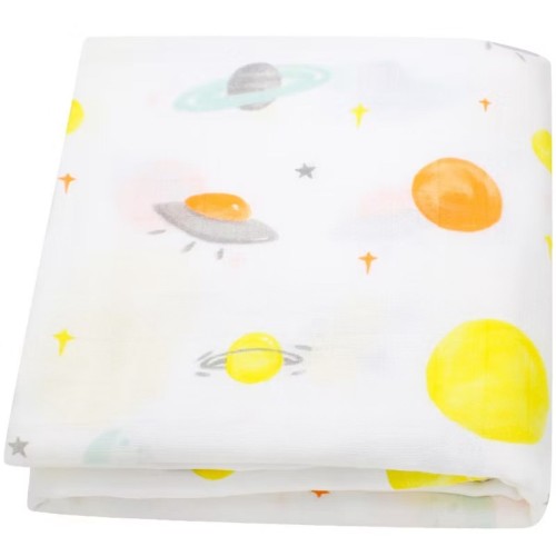 Bamboo Cotton Muslin Swaddle - Space