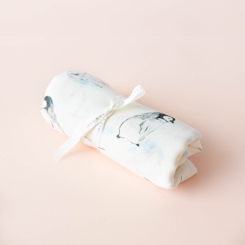Bamboo Cotton Muslin Swaddle - Winter Wonders (Out of Stock)