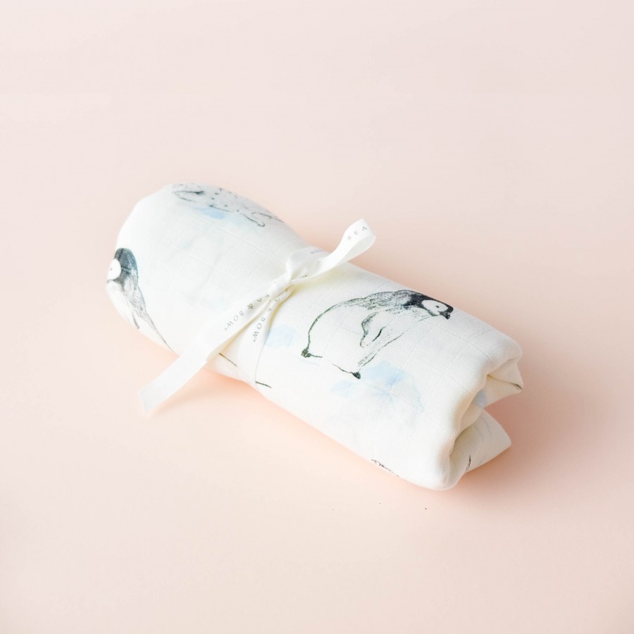 Bamboo Cotton Muslin Swaddle - Winter Wonders