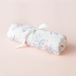 Bamboo Cotton Muslin Swaddle - Berry Hummingbird