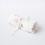 Bamboo Cotton Muslin Swaddle - Field of Roses