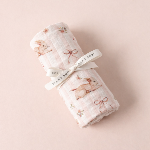 Bamboo Swaddle - Whimsical Ribbons