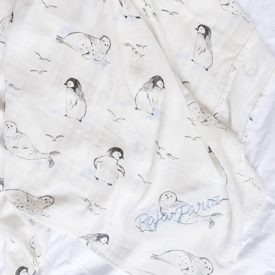 Bamboo Cotton Muslin Swaddle - Winter Wonders (Out of Stock)