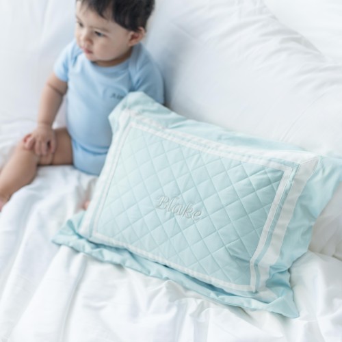 500 Thread Count PIMA Cotton Quilted Pillow - Peppermint (Out of Stock)