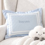 Egyptian Cotton Quilted Pillow - Cove