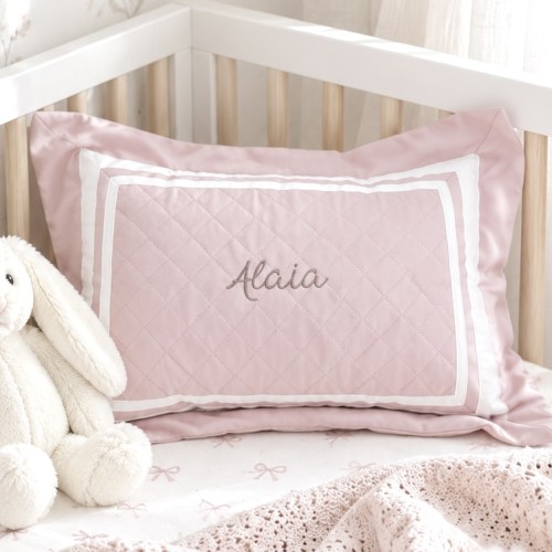 Egyptian Cotton Quilted Pillow - Bloom