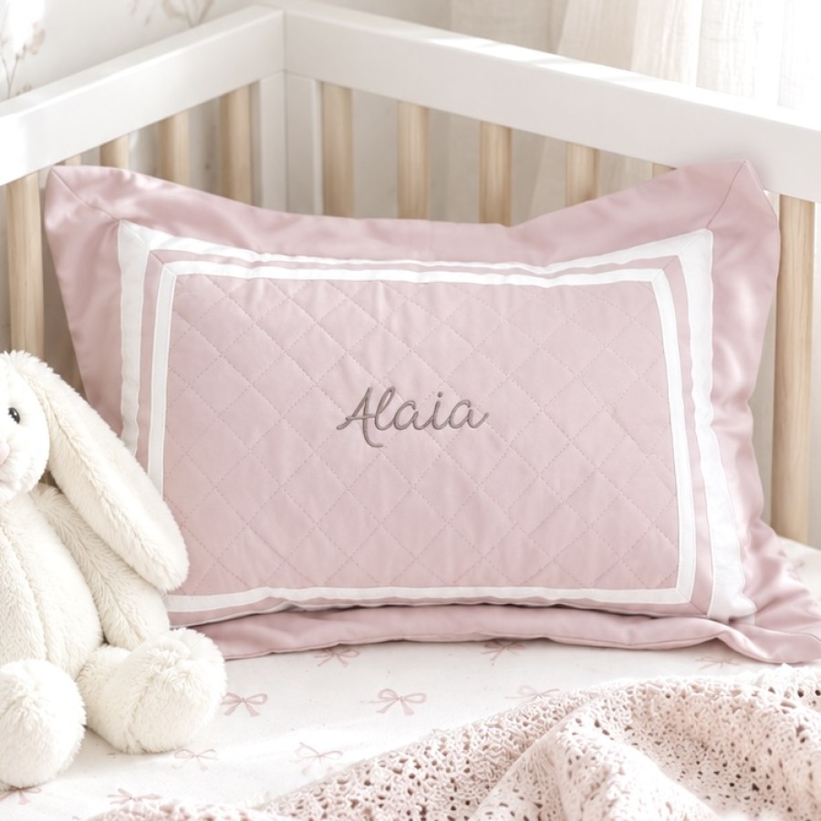 Egyptian Cotton Quilted Pillow - Bloom