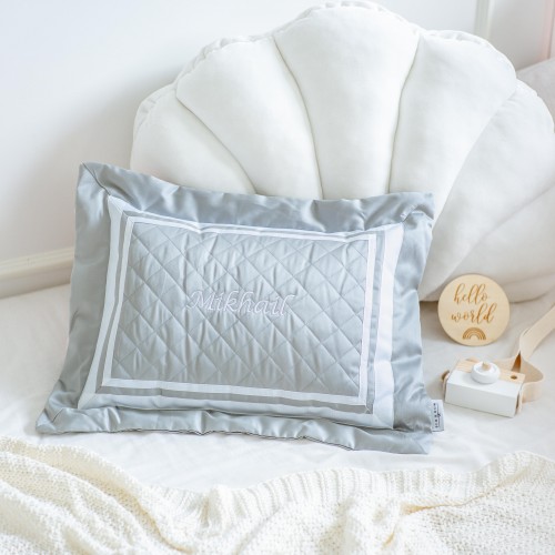 500 Thread Count PIMA Cotton Quilted Pillow - Lunar