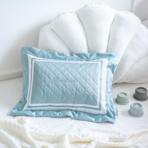 500 Thread Count PIMA Cotton Quilted Pillow - Seaglass