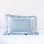 500 Thread Count PIMA Cotton Quilted Pillow - Seaglass (Out of Stock)