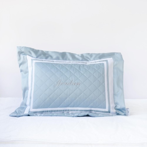 500 Thread Count PIMA Cotton Quilted Pillow - Seaglass