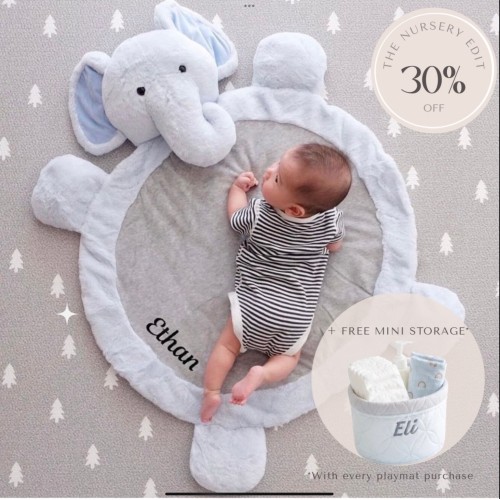 Ezra Elephant Plush Playmat (Discount applied at checkout)