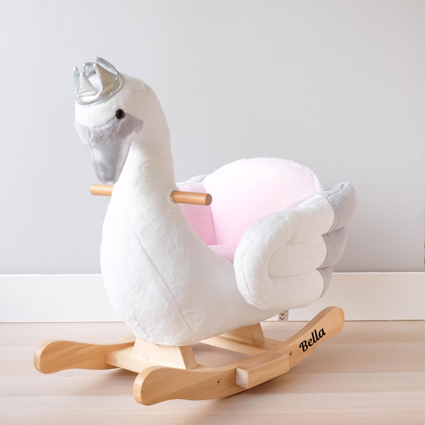 plush swan rocker