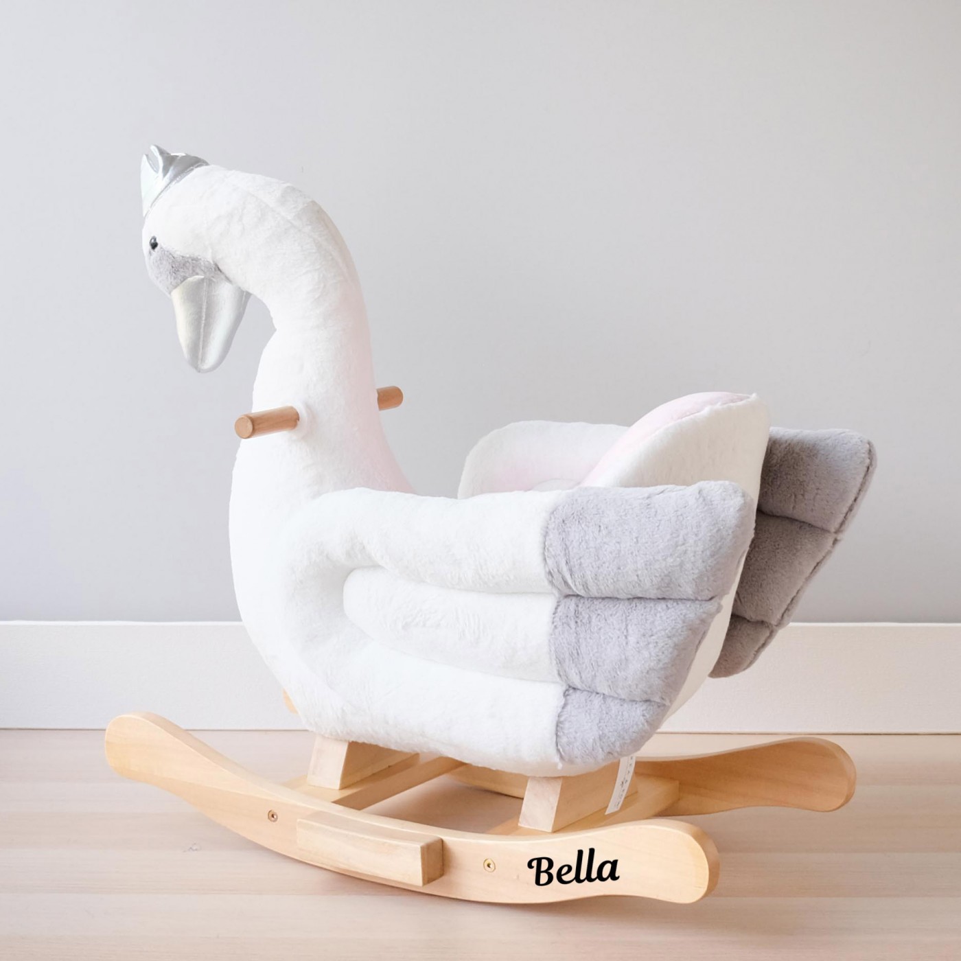 plush swan rocker
