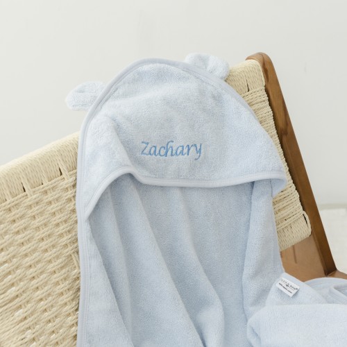 Organic Baby Hooded Towel - Moonbeam (Out of Stock)