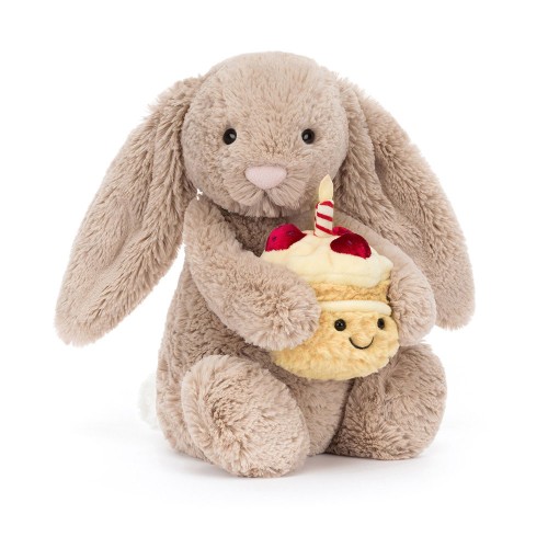 Jellycat Bashful Bunny - Beige "Birthday"