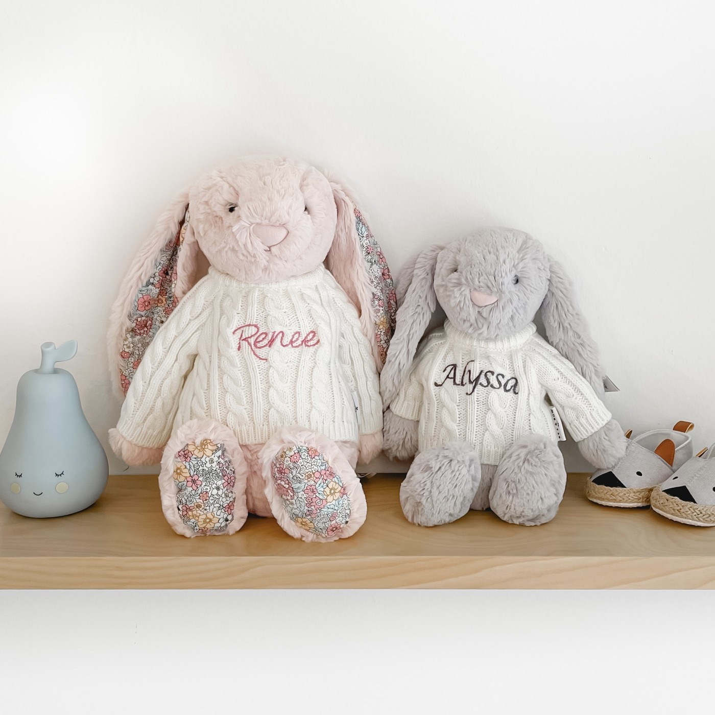 Jellycat shop bunny sizes