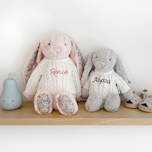 Jellycat Bashful Bunny - Blue (Sizes Available)