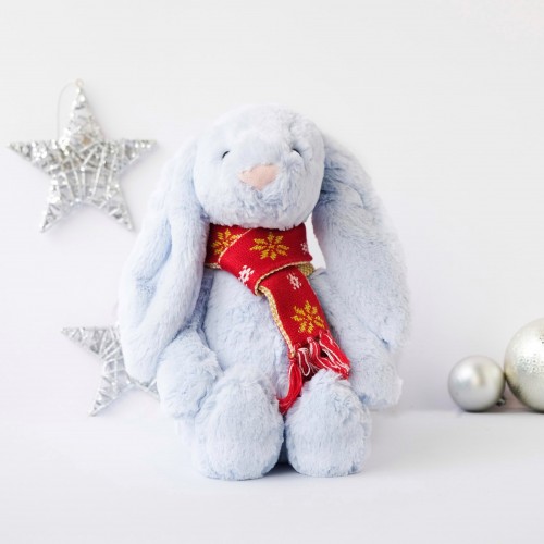 Bashful Bunny Large with Winter Scarf