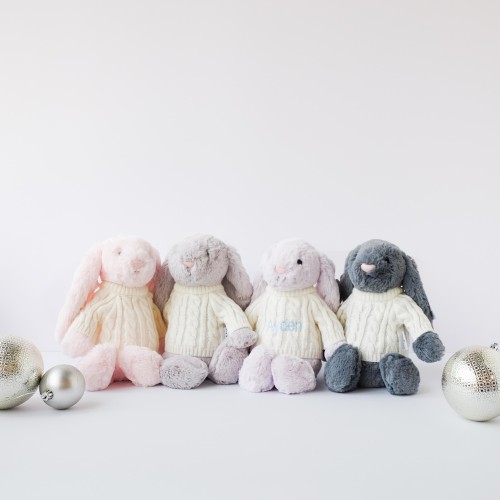 Jellycat Blossom Bunny - Silver (Sizes Available)