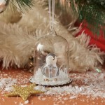 Merry Penguin Personalised Bauble