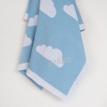 Soft Knit Blanket - Blue Clouds (Out of Stock)