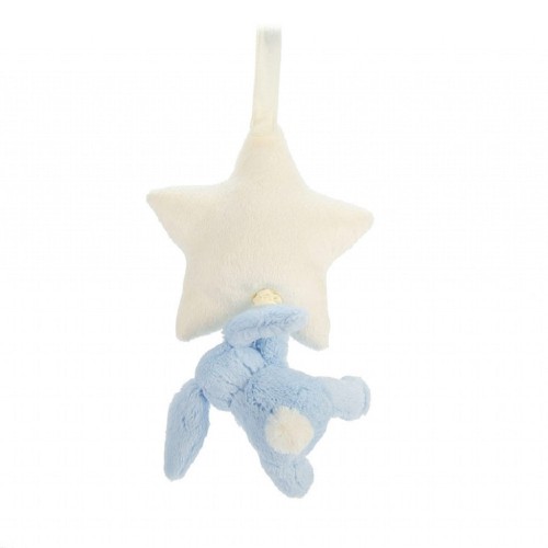 Jellycat Musical Pull - Bashful Blue Bunny Star