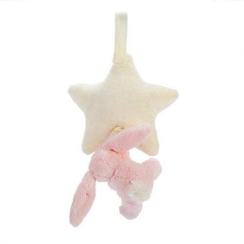 Jellycat Musical Pull - Bashful Pink Bunny Star