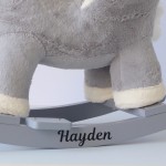 Grey Horse Plush Rocker