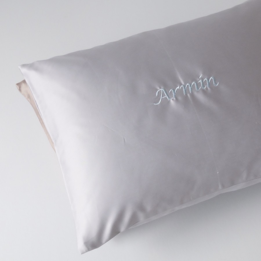 500-Thread-Count PIMA Cotton Sateen Pillow - Mist 500-Thread-Count PIMA Cotton Sateen Pillow - Mist