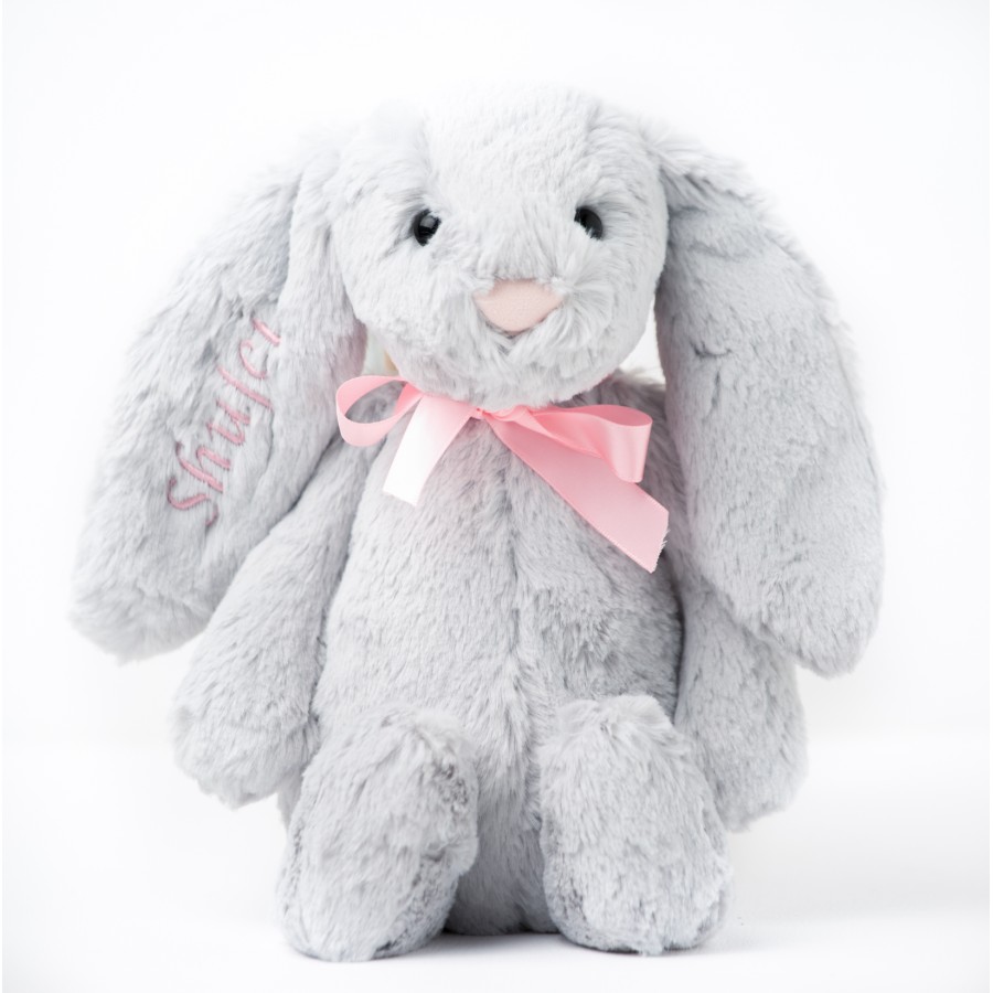 Jellycat Bashful Bunny - Silver (Sizes Available)