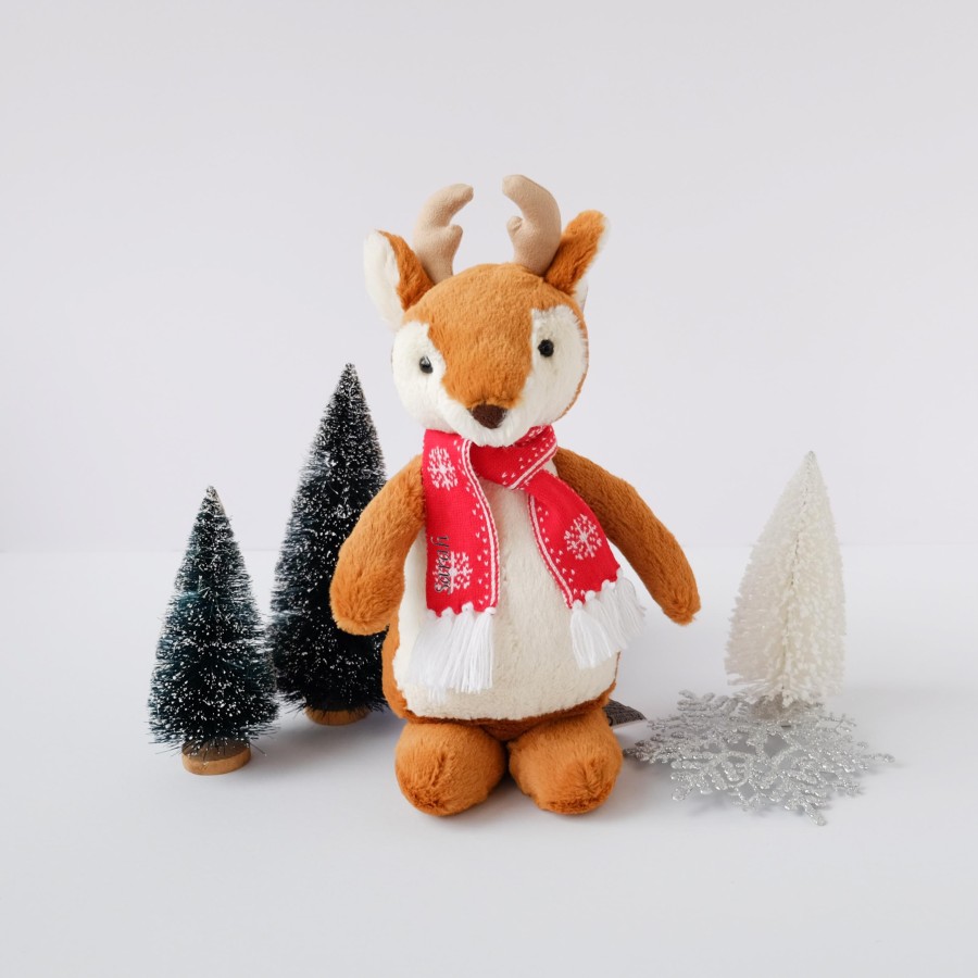 Jellycat Bobkin Reindeer with Scarf (Out of Stock)
