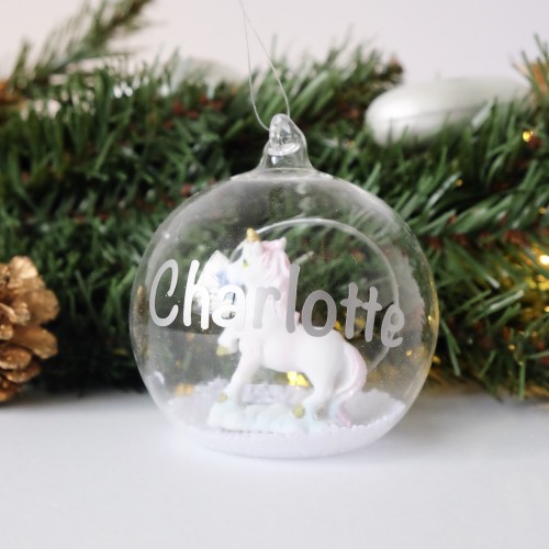 Unicorn Open Bauble